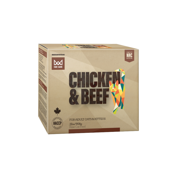 Big Country Raw Fare Game Poulet et Boeuf 2lbs