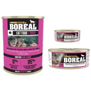 Boréal conserves pour chat poulet/boeuf/agneau