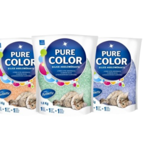 Litière de silice pour chat Perlinette (Couleurs)