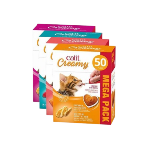 Catit Creamy Protéines Variées - Paquet de 50 Tubes