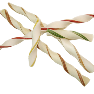 Os Torsadés en Cuir Blanc Assortis