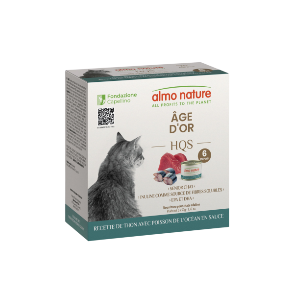 Almo Nature Chat Âgé Thon/Poisson 6x50g