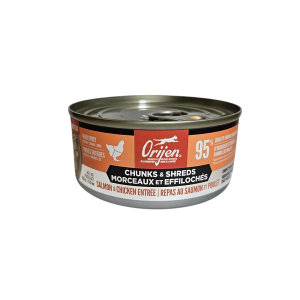 Orijen Conserve Chat Morceaux & Effiloché Repas Saumon & Poulet 155g