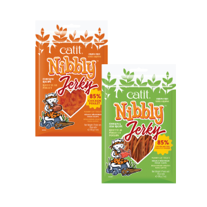 Catit Gâterie Chat Nibbly Jerky 30g - Saveurs Variées