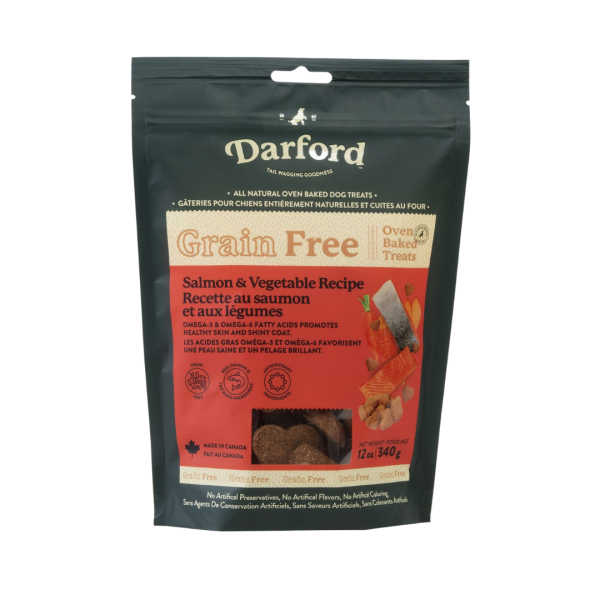 Darford Gâteries Pour Chien - Sans Grains, Saumon Et Légumes 454g