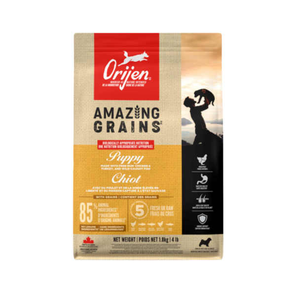 Orijen Nourriture pour Chiot Amazing Grains