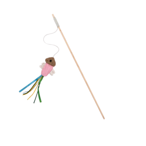 Bud'z Jouet Pour Chat - Canne à Pêche et Méduse Rose