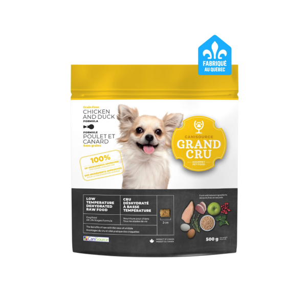 Canisource Grand Cru pour Chien, Sans Grains - Poulet & Canard 500g