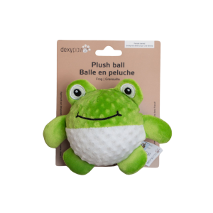Dexypaws Jouet En Peluche Avec Balle Intégrée Pour Chien - Grenouille