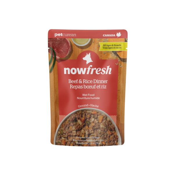 Petcurean Now Fresh Nourriture Humide Pour Chien, Repas Boeuf & Riz 79g