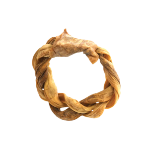 Doggin Stix Anneau de Collagène d'Agneau Tressé