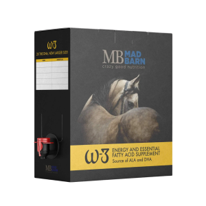 Mad Barn Huile W3 Supplément pour cheval Huile de lin, omega-3 et vitamine E 5L