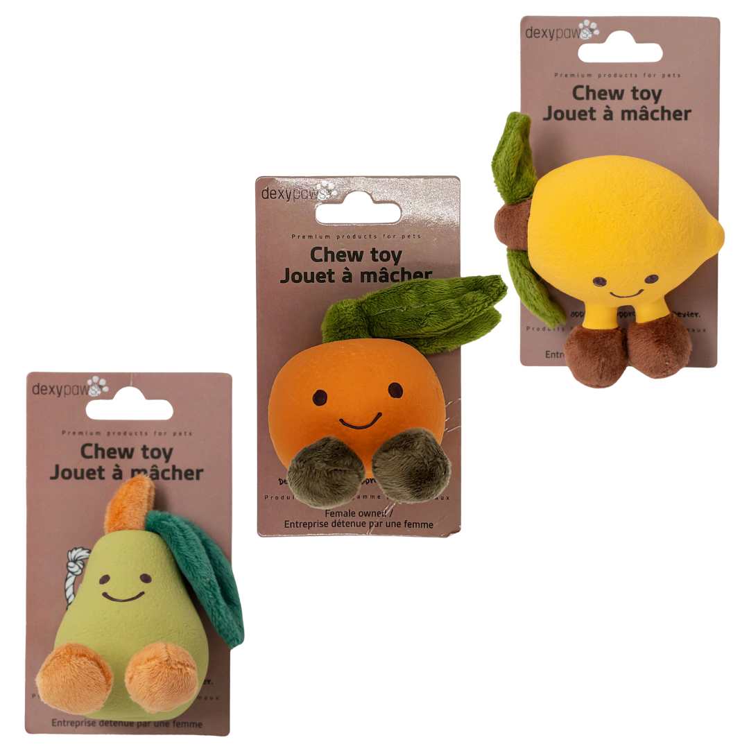 Dexypaws Jouet Chien Latex et Peluche